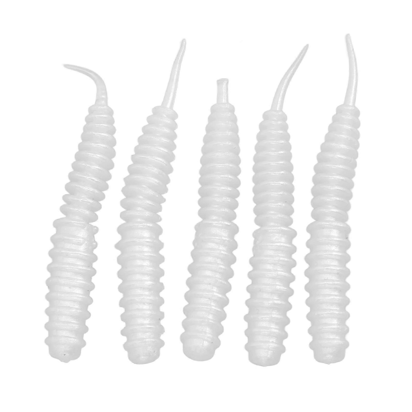 5pcs Threaded Made Bait Tear-Resistant Portable Needle Tail Mad Angelköder