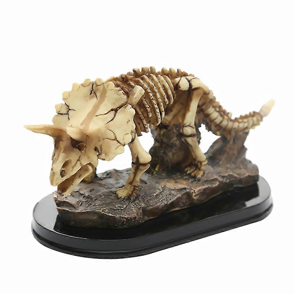 Skull Figurine Dinosaur Skeleton Model Home Desktop Decor 9x17cm Resin Artistic 1Pc