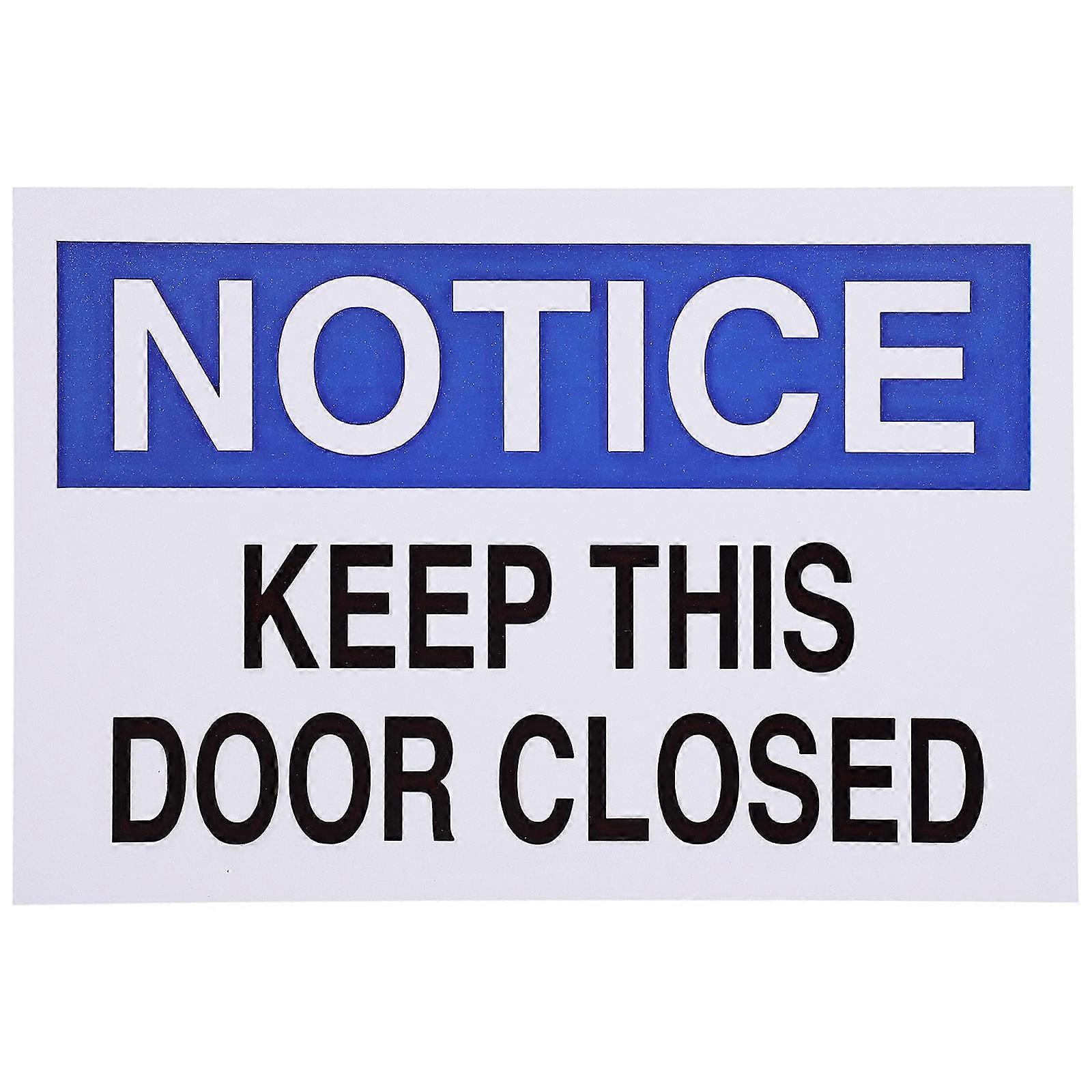 The **"Keep Door Closed" Aluminum Safety Warning Plaque** is a durable and professional signage solution ideal for shops, offices, and commercial