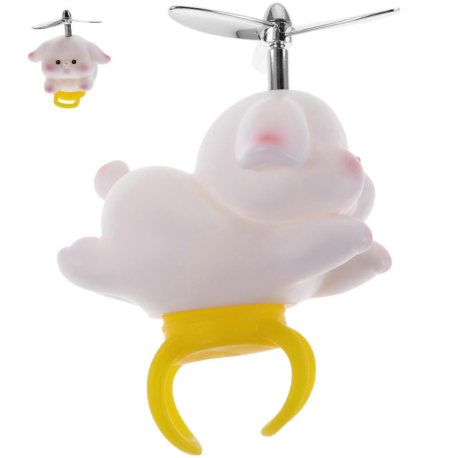 Adorable Rabbit Propeller Doll for Bicycle Handlebars – Unique Decoration Accessory for Adult Bikes to Personalize Your Ride