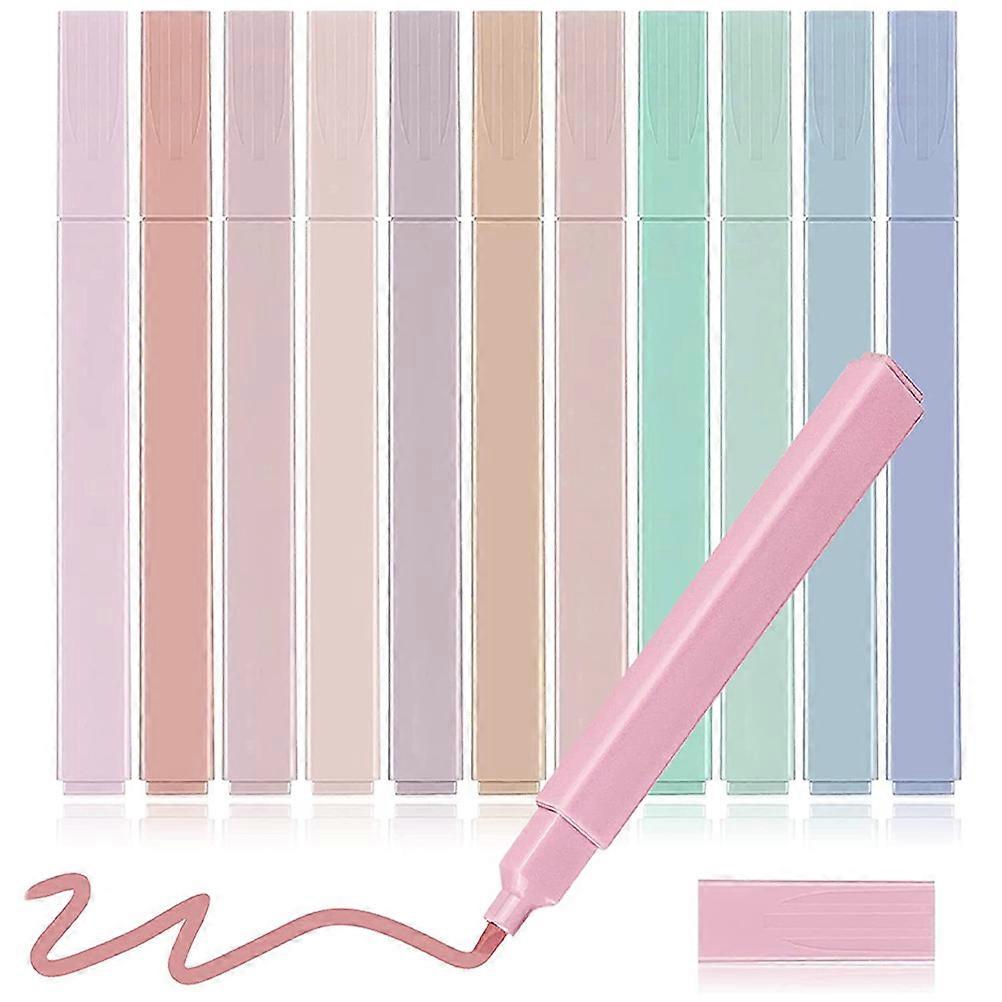 Highlight Pen For Drawing Double-Ended Highlighters Diary Writing Coloring Assorted Color 12Pcs