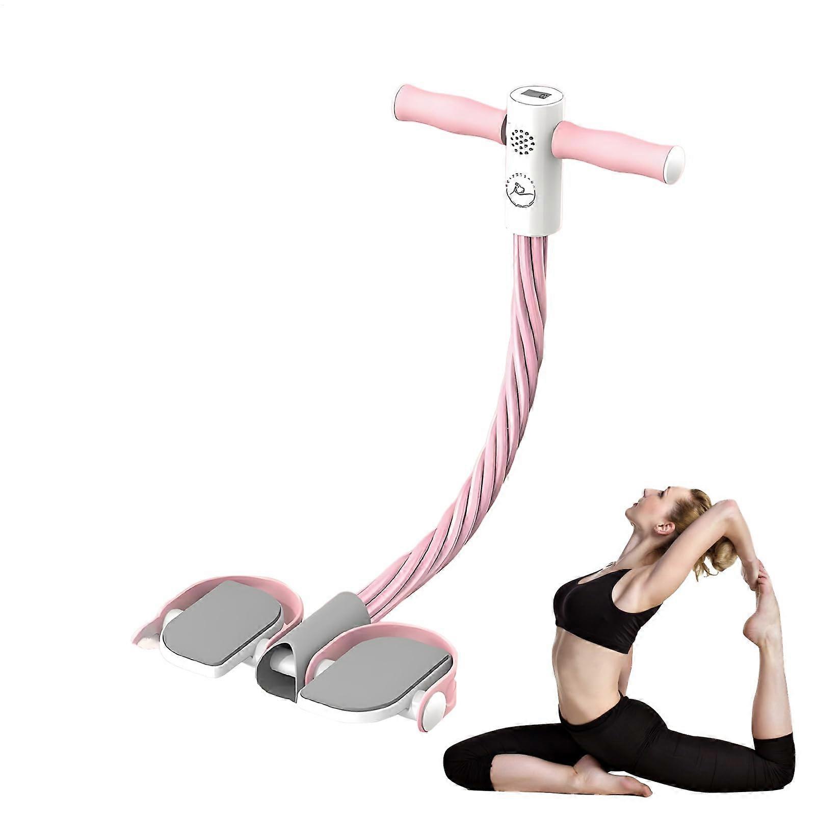 Elastic abdominal training device for stretching exercises yoga at home