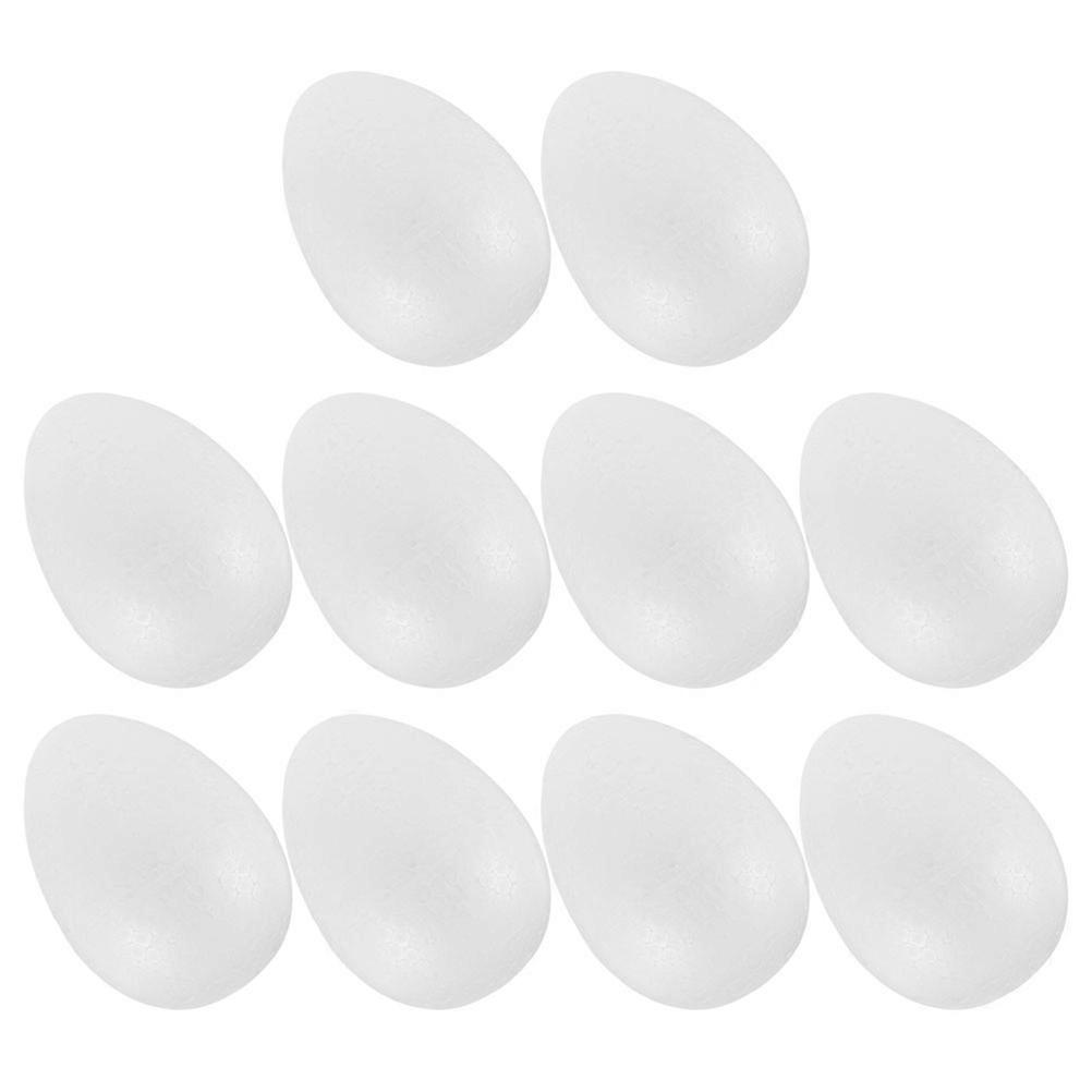Foam Egg Decorations Craft Foam Easter Eggs Diy Painting Festive Decorations 10Pcs