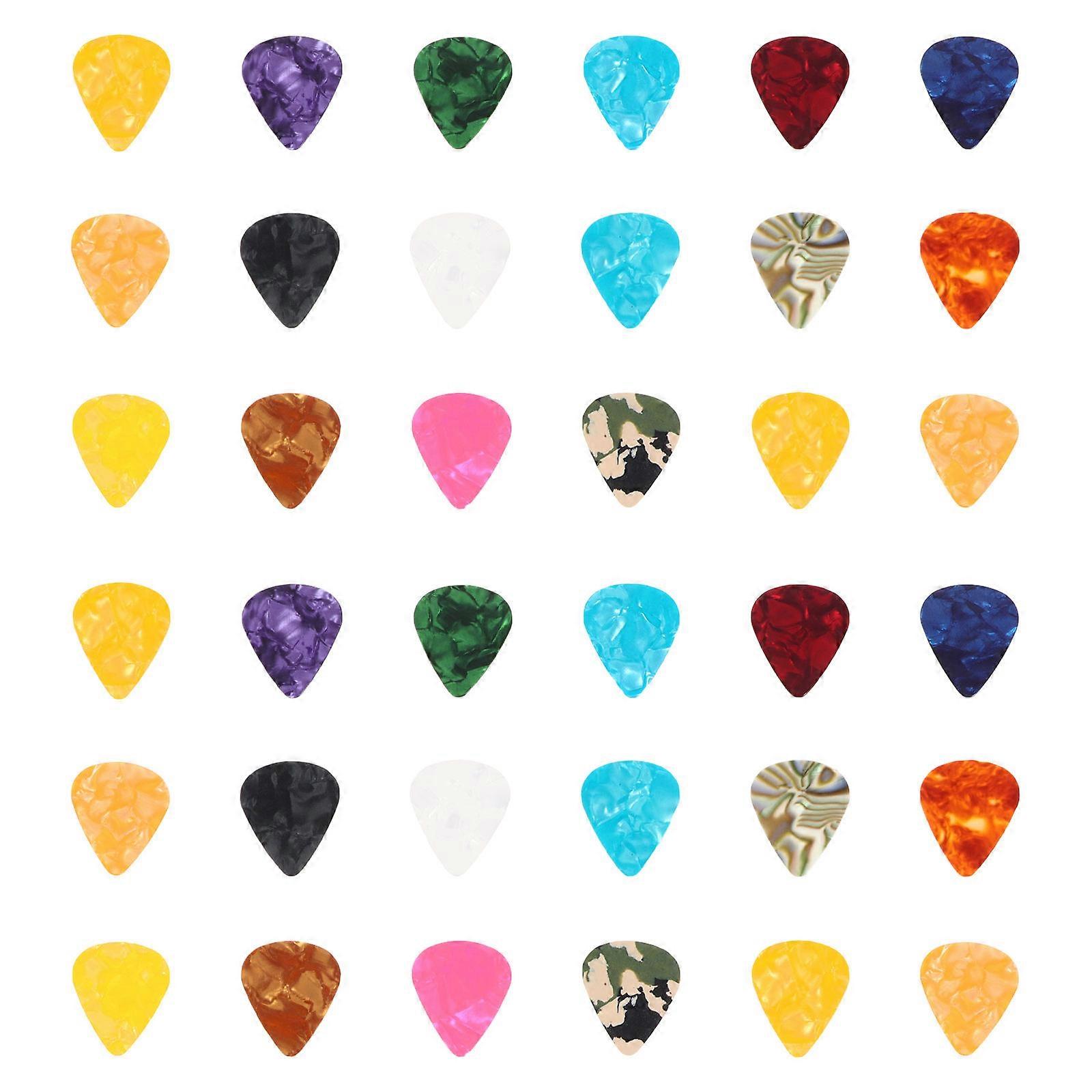 Acoustic Attack Guitar Picks Set Abs Material Small Size Assorted Color Musicians Beginners 40Pcs