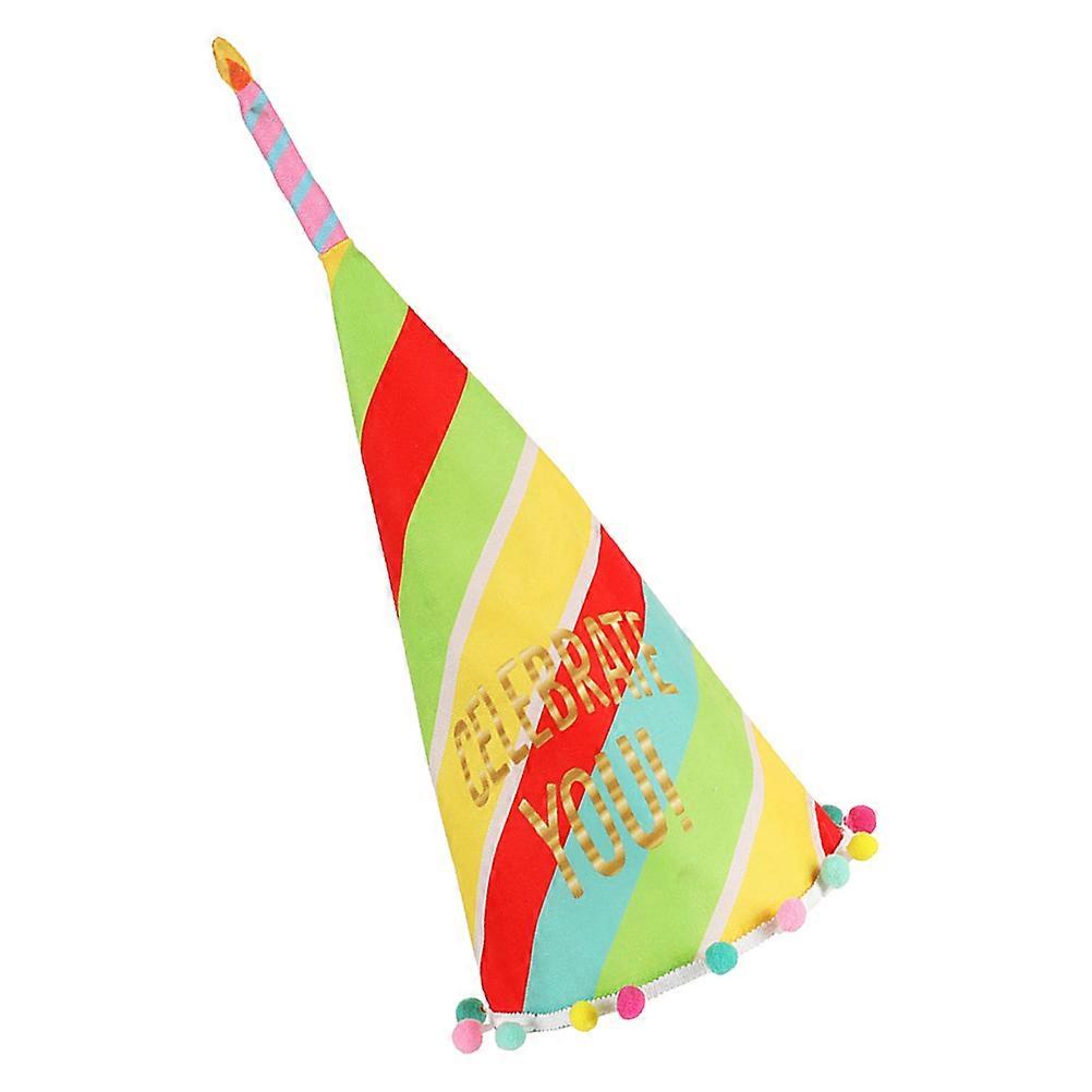 Birthday Hats Cone Shape Photo Prop Reusable Easy to Wear 1Pack