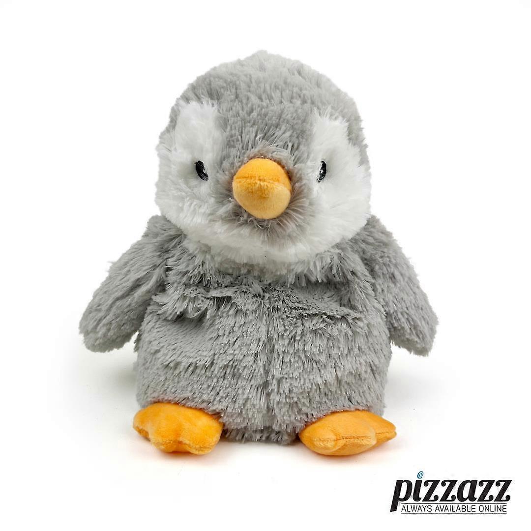 Warmies電子レンジ&冷やすソフトトイ、ラベンダーの香り、灰色のペンギン、ぬいぐるみ