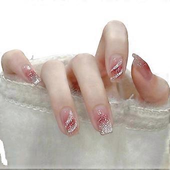 Frühling Sommer Nageldesign, rosa Nagelaufkleber