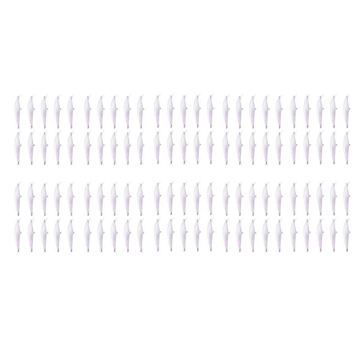 10Pcs Transparente Köder Blank Hard Baits 3D Unpainted Angeln 