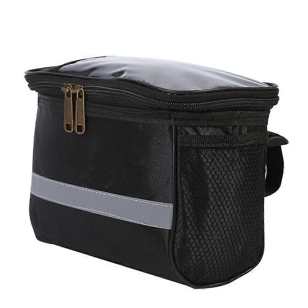 Handlebar Bag with Reflective Straps  Front Wheel Storage Bag