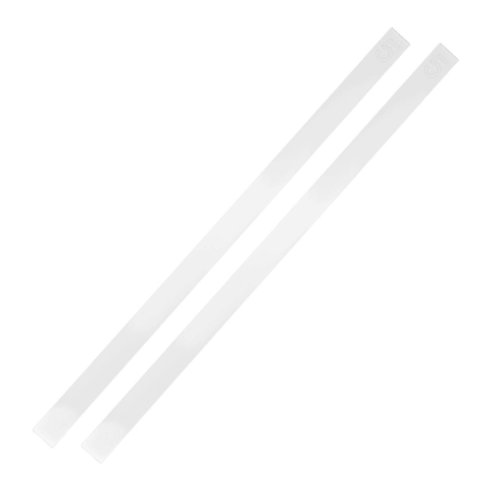 Kitchen Ruler Acrylic Cookie Thickness Ruler Icing Leveling Rectangular Shape For Professional Baking 40.00X2.00X0.50CM 2Pcs