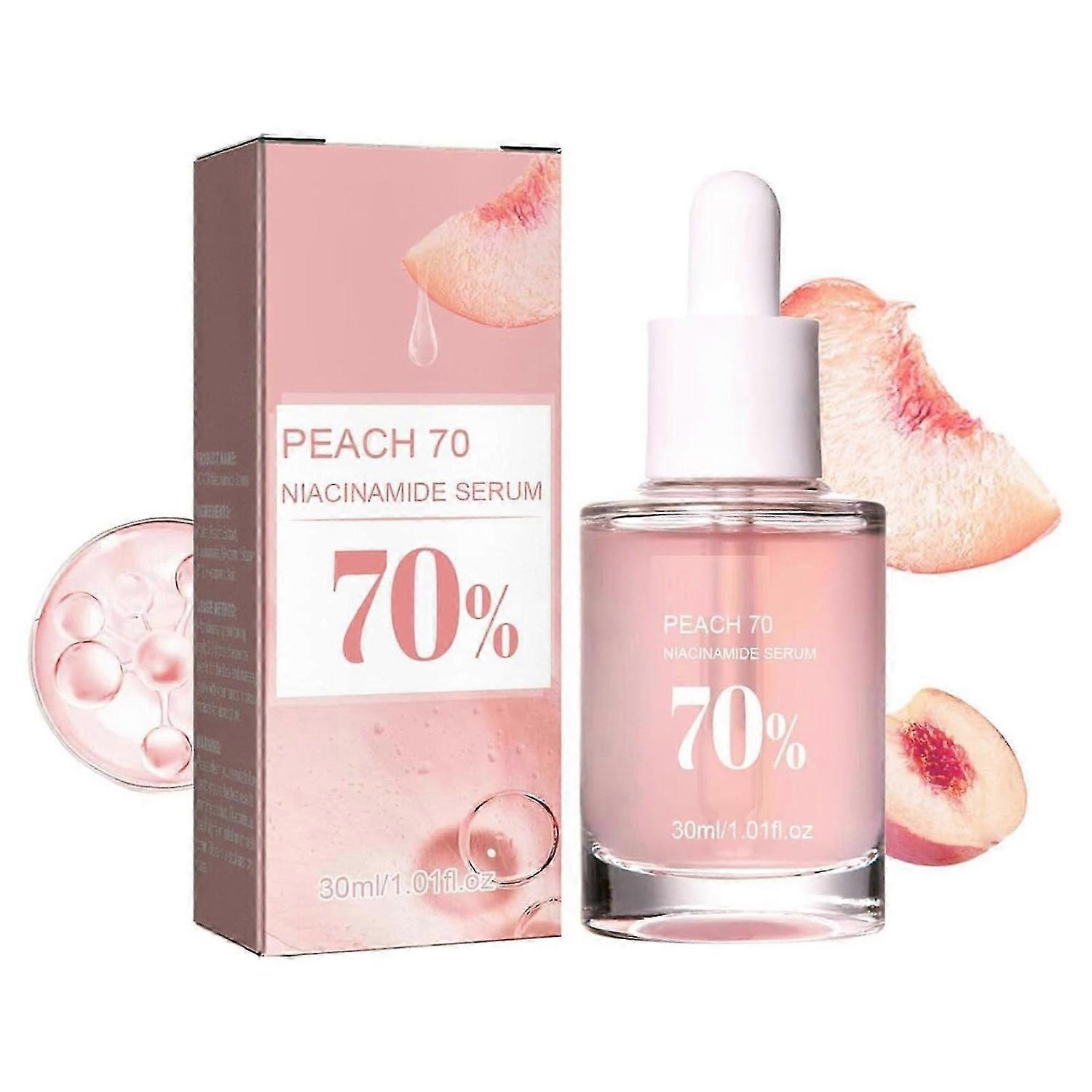 ピーチエッセンス70%ナイアシンアミドセラム、ブライトニングハイドレーティングフェイスセラム、ピーチエッセンス入りアンチエイジングフェイスセラム、デイリービューティーフェイスセラム