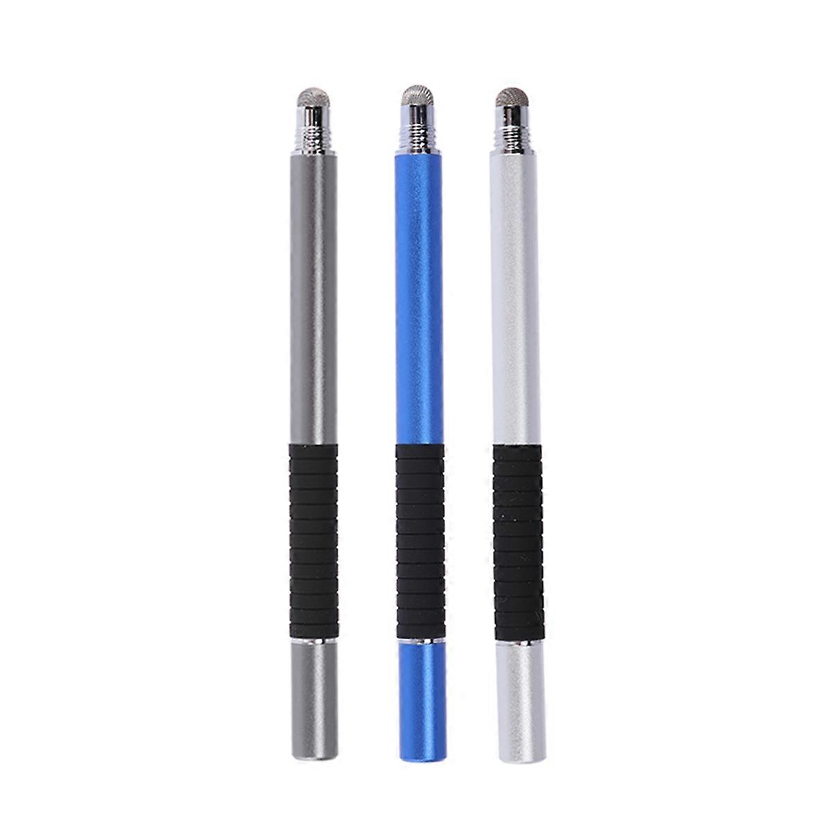 Stylus Pen For Phone Capacitive For Daily Use Artists 3Pcs Grey Silver Dark Blue