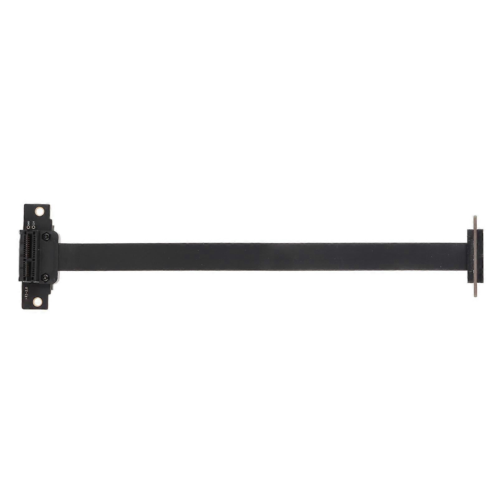 PCIE 3.0 1X Extension Cable Dual 90 Degree Right Angle PCIE 3.0 1X Riser Card Adapter Ribbon Extender 10cm / 3.9in 