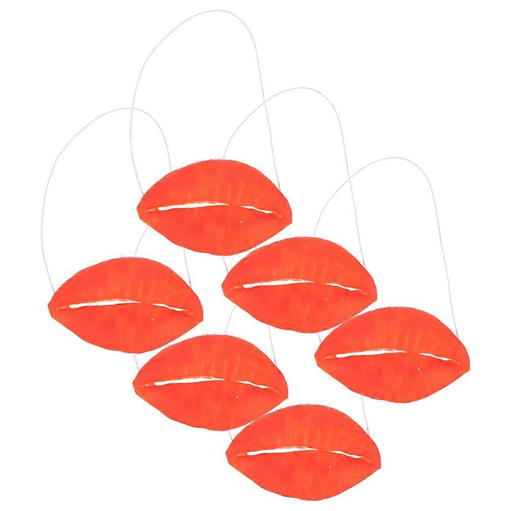 仮装パーティー、エイプリルフール、ジョーク、マジシャンのパフォーマンス用の6個の唇と口の小道具–安全、軽量、使いやすい楽しいアクセサリー