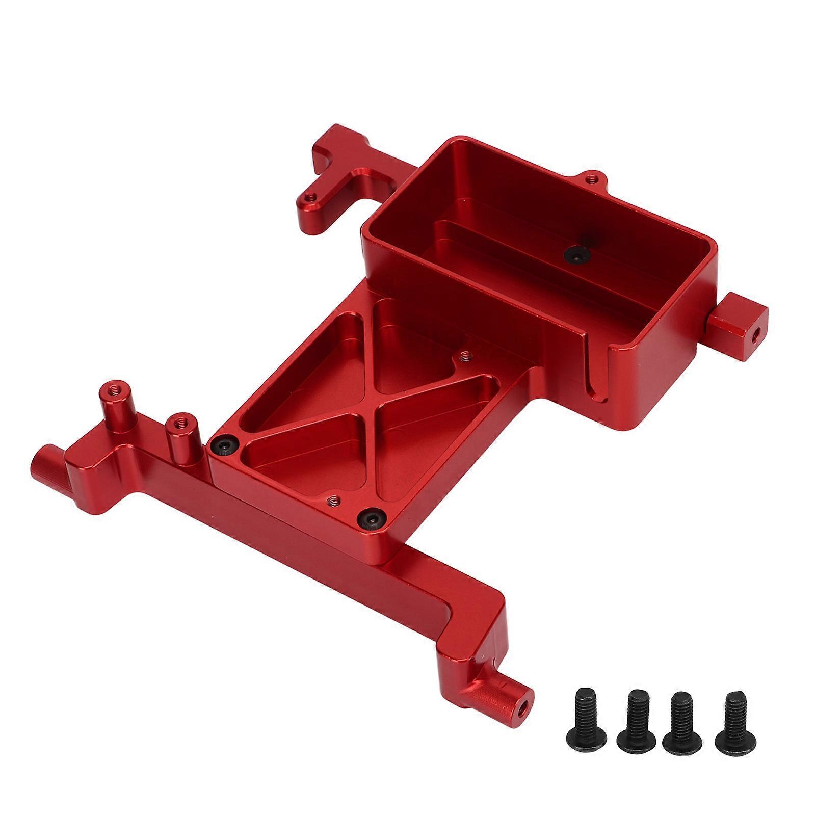 RC Fixed Servo Mount Bracket Replacement for SCX6 1/6 Aluminium Alloy Servo Fixed Bracket Red