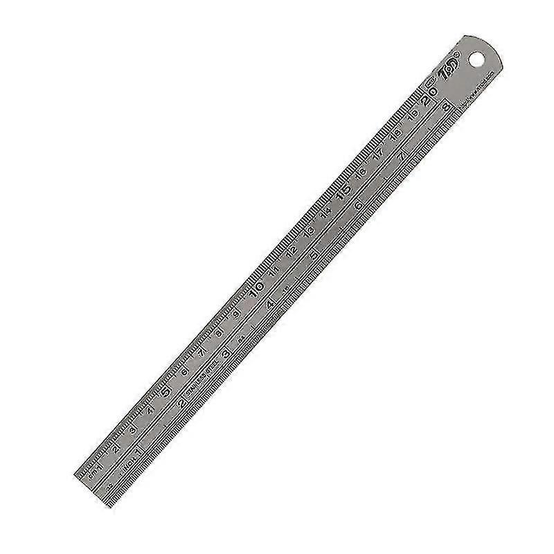 Double-Sided Stainless Steel Straight Metric Ruler, Precision Measuring Tool