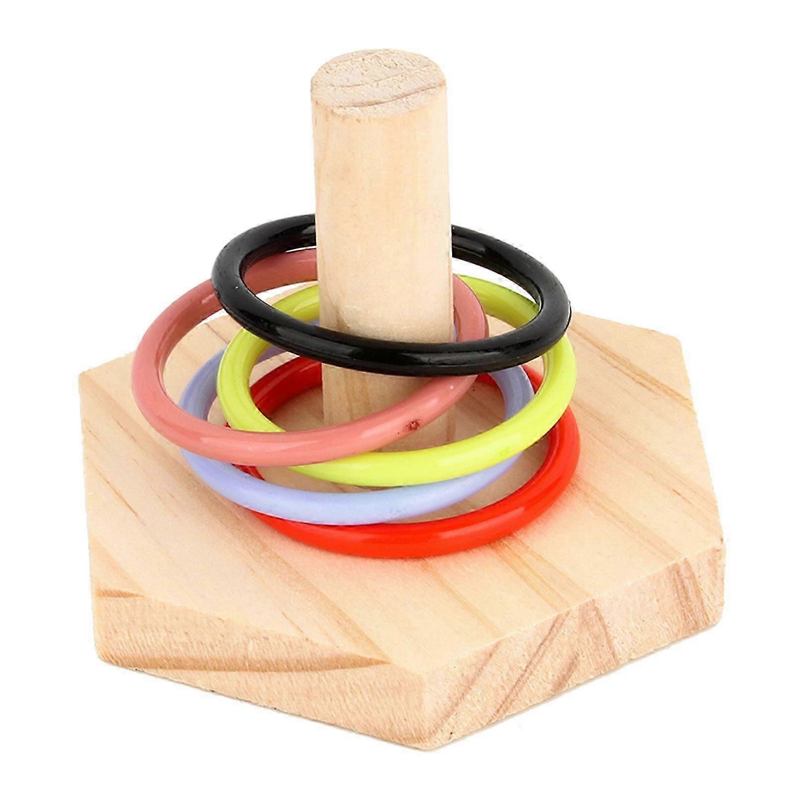 Parrot Bird Toy Mini Desktop Stacking Toy Parakeet Intelligence Training Game Education Playing Toy for Small Birds