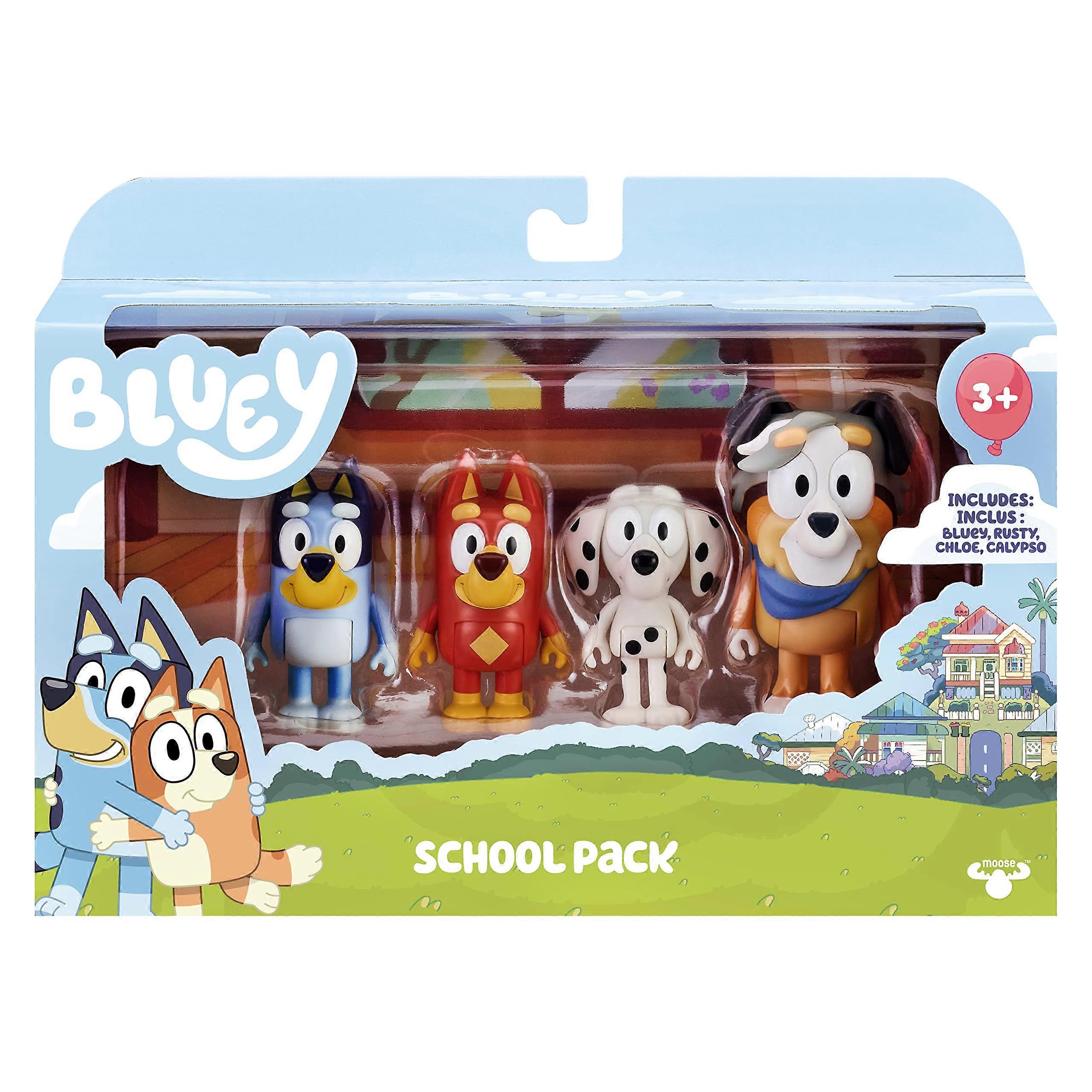 School Figures 2.5-3 Inch Articulated Joint Action Figures Pack of 4 for Creative Play and Education