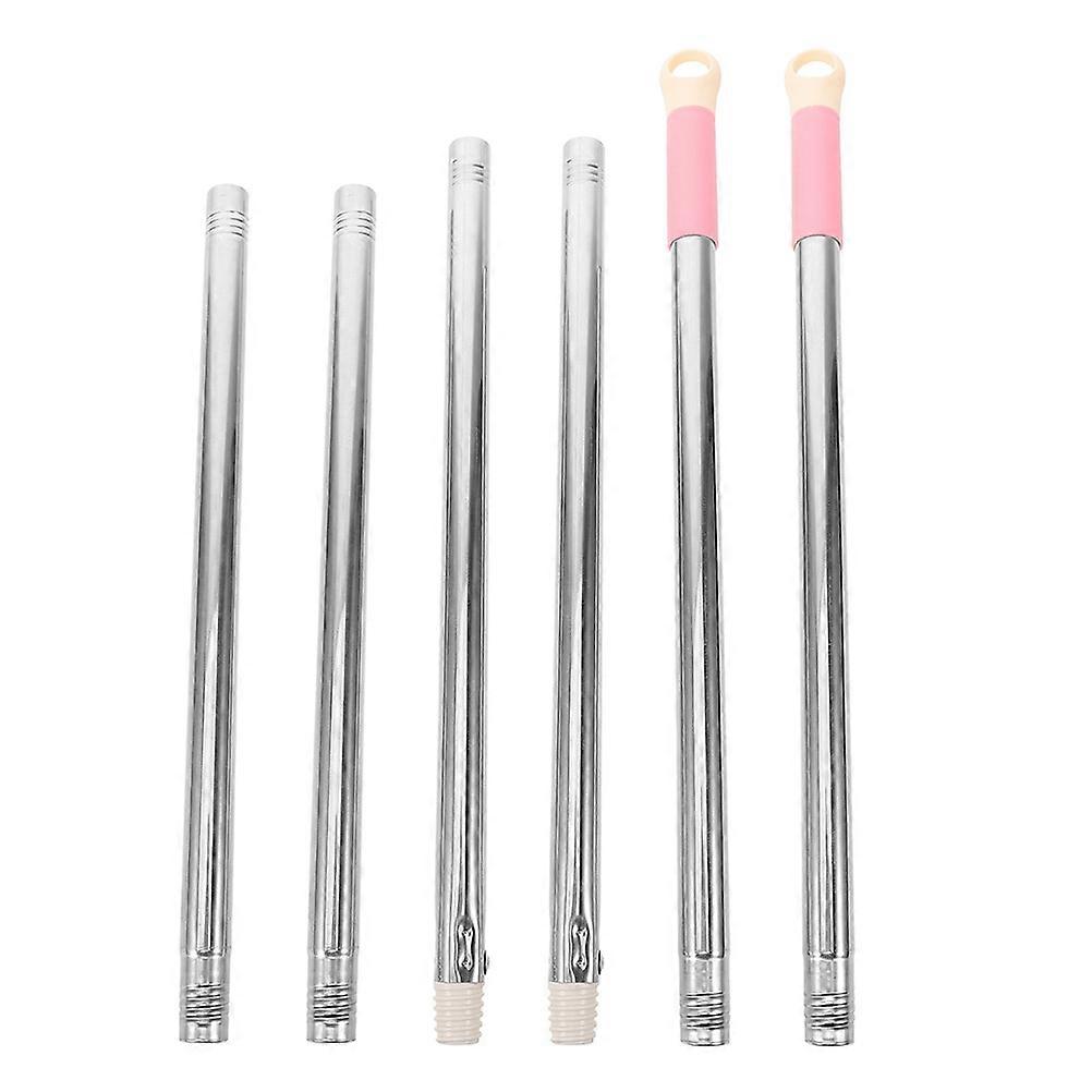 Stainless Steel Mop Replacement Handle Sections 2 Sets, Easy Assembly, Compatible with Various Mop Heads for Home, Office, and Restaurant Floor