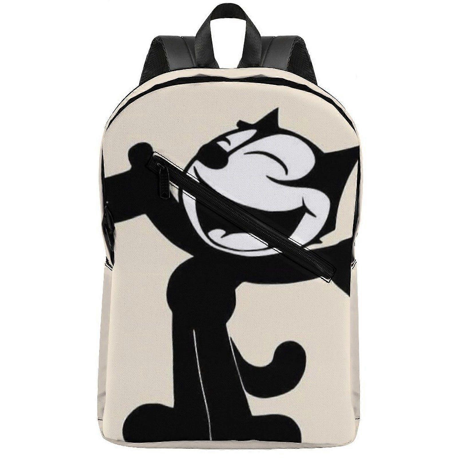 a4797 Felix The Cat Ergonomic Backpack Featuring Protective Laptop Compartment and Adjustable Straps for Travel m4797
