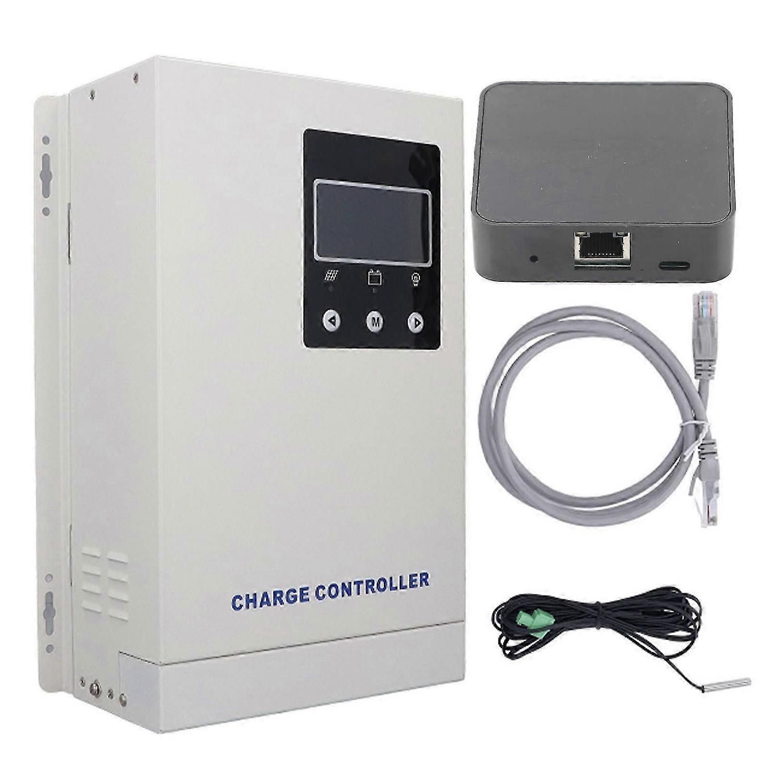 MPPT Charge Controller Intelligent Multiple Load Modes Bluetooth Alloy Steel Solar Controller 12V 24V 36V 48V 100A