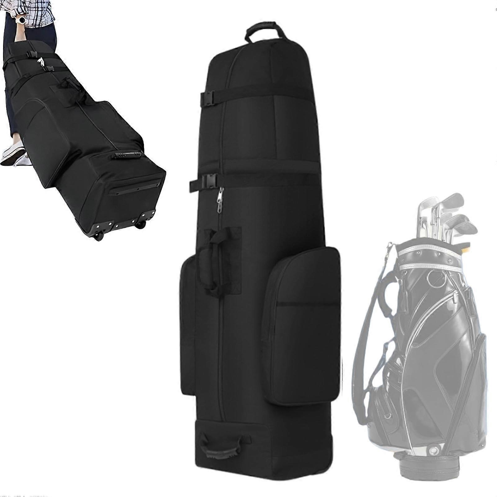 Golf Travel Bags - Waterproof Large Capacity Putter Organizer with Wheels, Lightweight Wear-Resistant Design for Air Travel