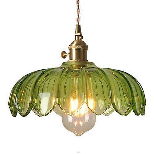 Creative Petal Shaped Glass Chandelier Pendant Light E27 Base for Living Room Bedroom Hallway Ceiling Fixture