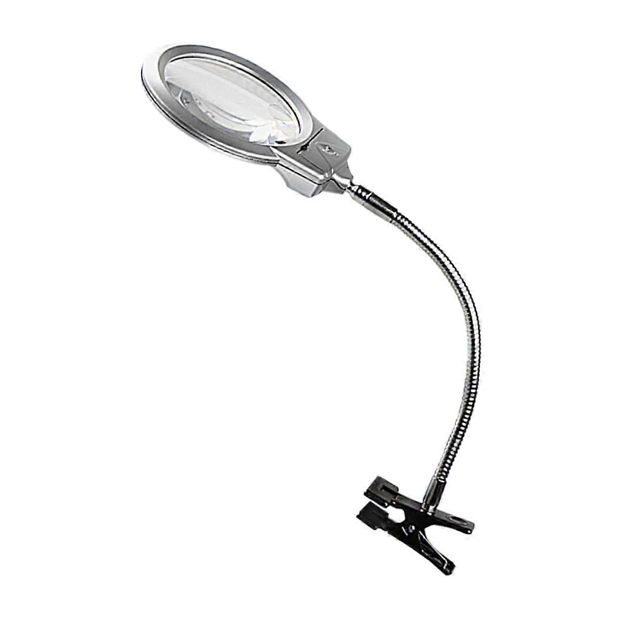 1 Piece LED Magnifier with Clip, Handheld Magnifying Glass for Precision and Observation, Ideal for Seniors, Hobbies