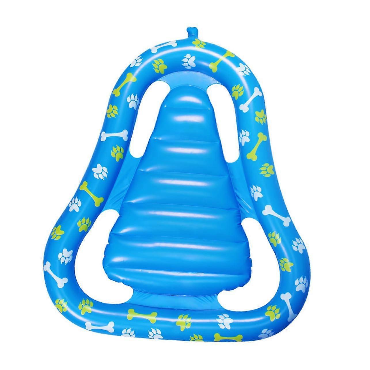 Padding Large Dog Sofa Inflatable Toy for Pools - PVC Blue Inflatable Couch for Small Dogs - Dog Pool Float Accessories