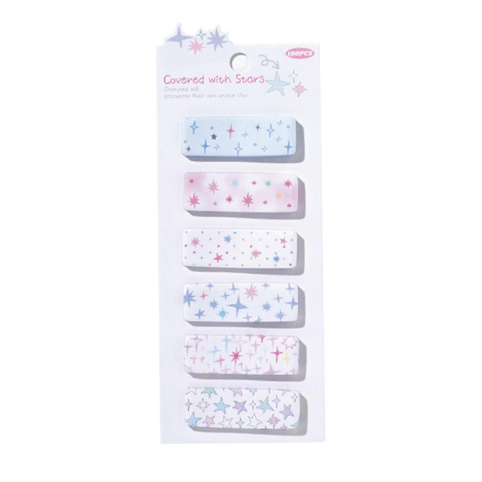 Star Label Stickers Self-Adhesive Notebook Index Tabs Starry Sticky Notes School Office Supplies Students And Teachers