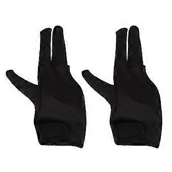 2Pcs 3 Finger Barber Glove Insulated Hair Styling Heat Protector Glove for Hairdressing ToolsYMMR)