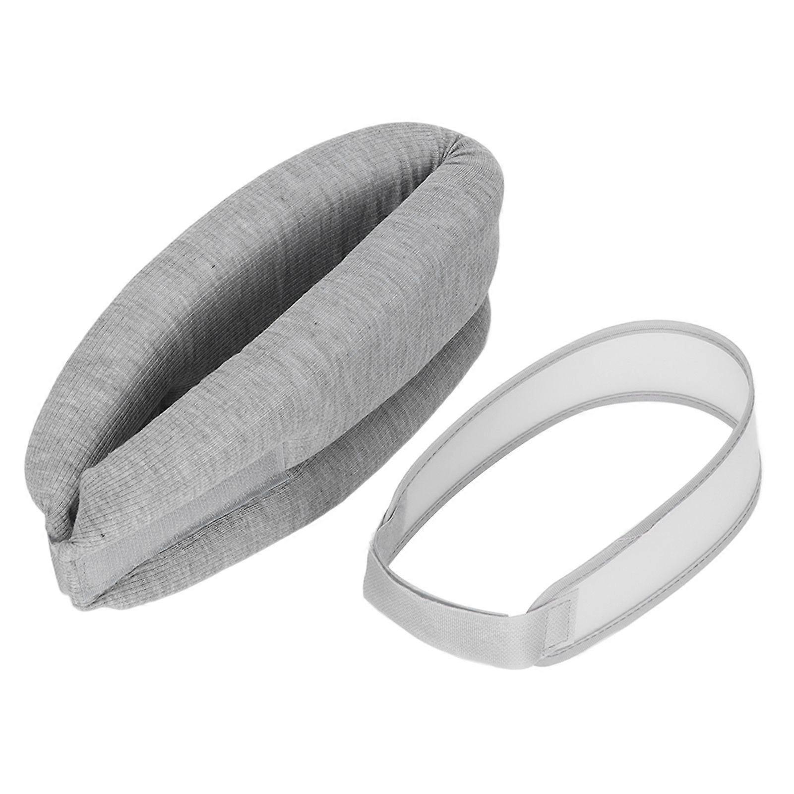 Neck Support Sponge Soft Cervical Spine Tractor with PVC Fixing Strap for Neck Pain Support SleepingGreyYMMR)