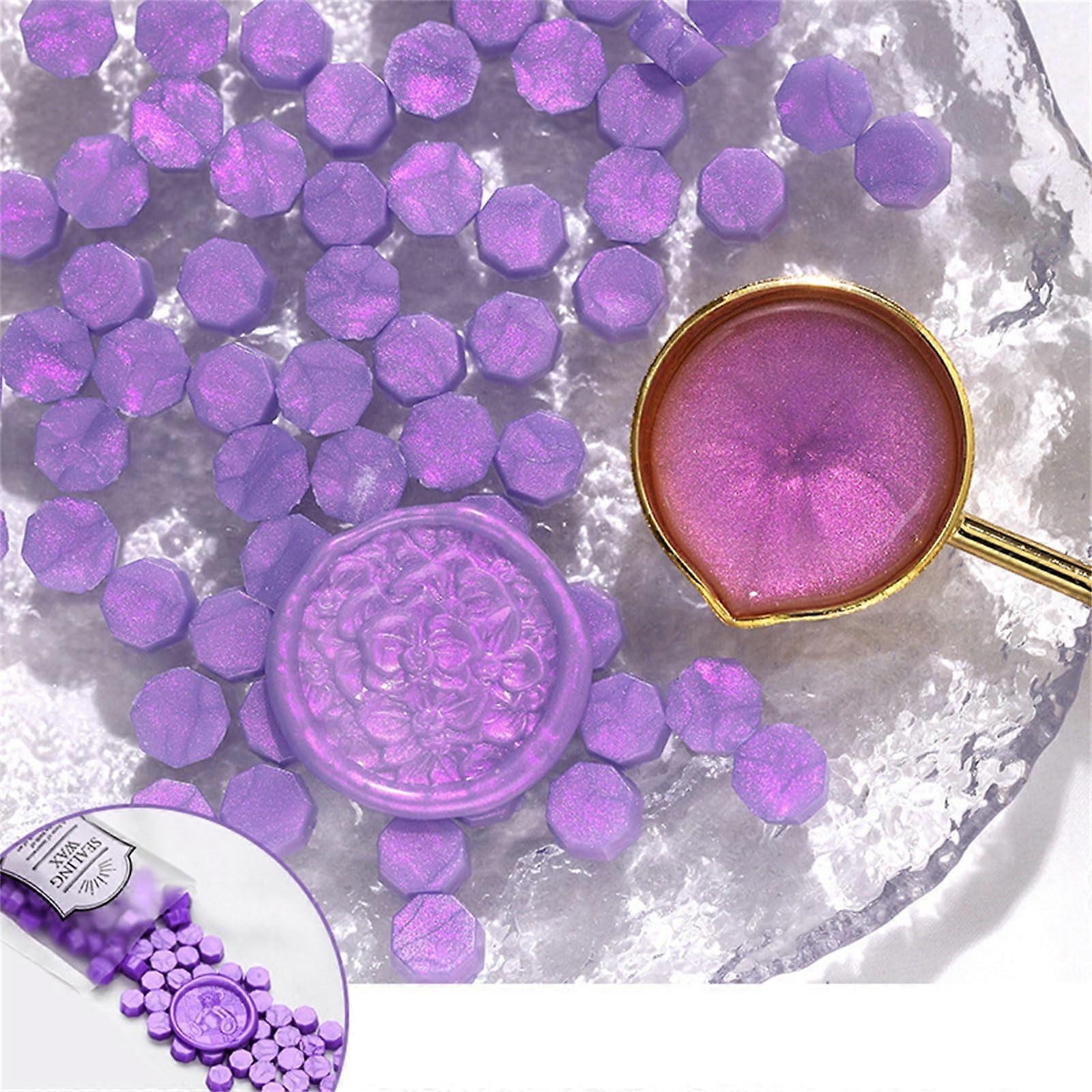 100pcs/set glitter sealing wax beads for wedding invitations greeting cards envelopes sealing octagons wax seal bead Fantasy