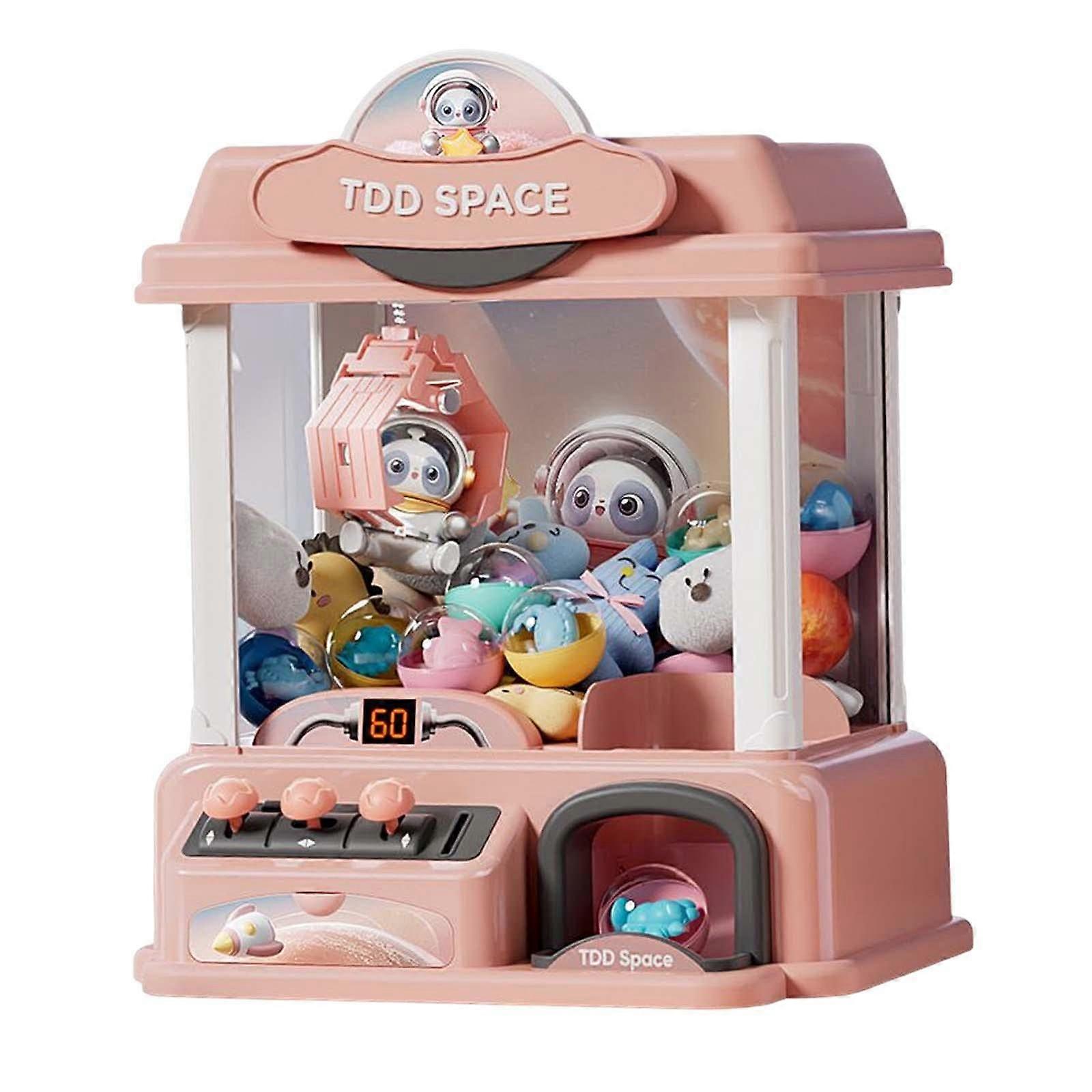 Cute Doll Machines Claw Machine Interactive Toy Miniature Portable Electronic Gift for Home Games, Pink, Pack of 55
