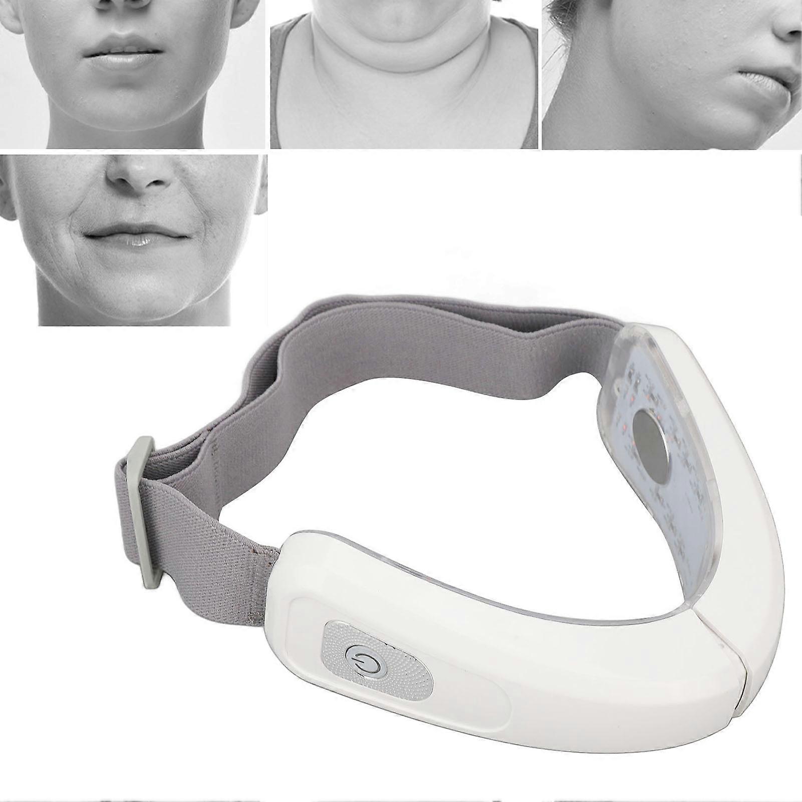 Electric V Line Shaping Machine Double Chin Reducer Machine Professional Intelligent V Face Belt Machine White