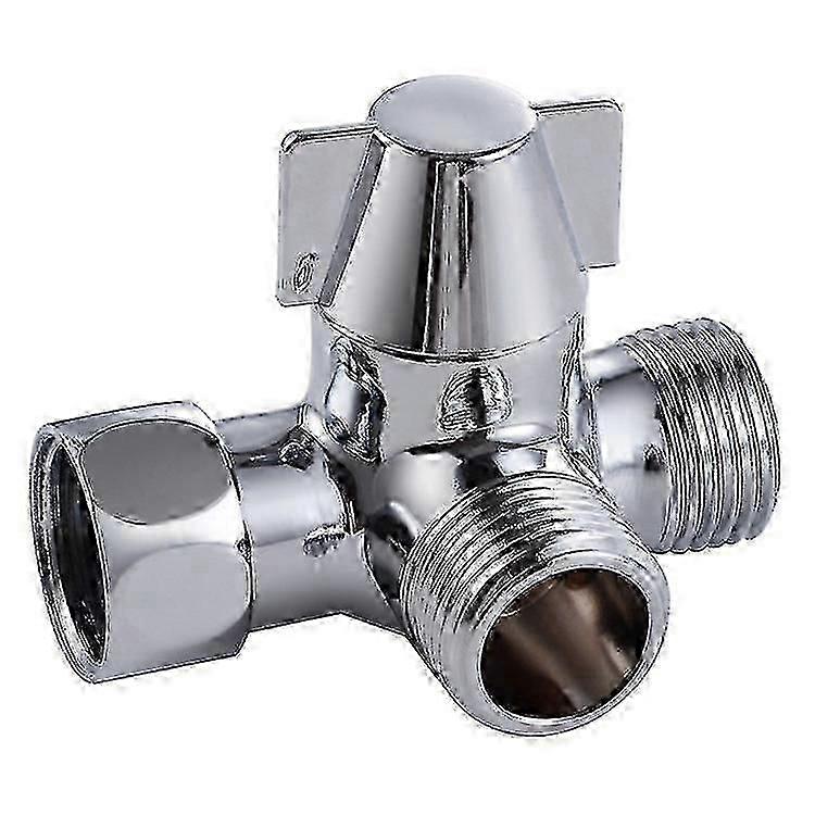 3-Way Shower Diverter Valve - Solid Brass Polished Chrome for Universal Showers