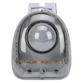 Portable Parrot Carrier Backpack Travel Cage Birds Space Capsule Grey