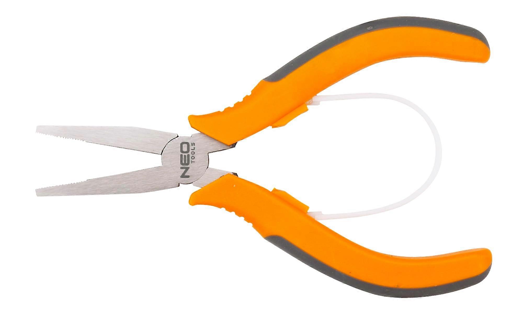 Flat Nose Pliers 130mm Neo Tool for Precision Work, Durable Steel Construction, Ergonomic Handle Design