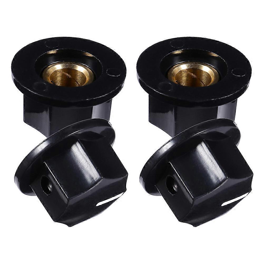 4pcs Durable Control Knob Caps for Electric Guitar, Bass – Universal Replacement for Potentiometers, Amplifiers, and Effects – Includes Screws