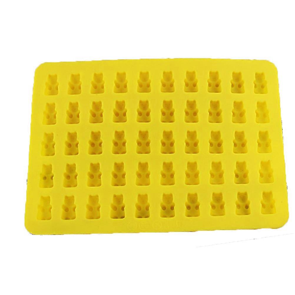 DIY Ice And Candy Molds For Adults And Children In Bear Shape Yellow 1Pack