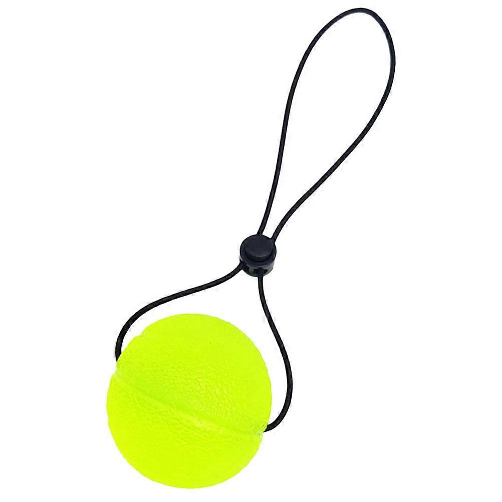 Yellow TPE Hand Exercise Ball for Exercising Build Strength in Fingers Hands Wrist 4.5 inches