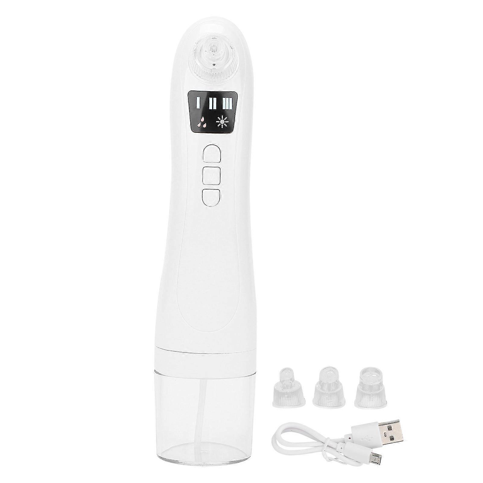Micro Bubble Facial Pore Cleanser Vacuum Exfoliating Tool - Whitehead Suction Extractor Machine for Deep Skin Cleansing & Rejuvenation