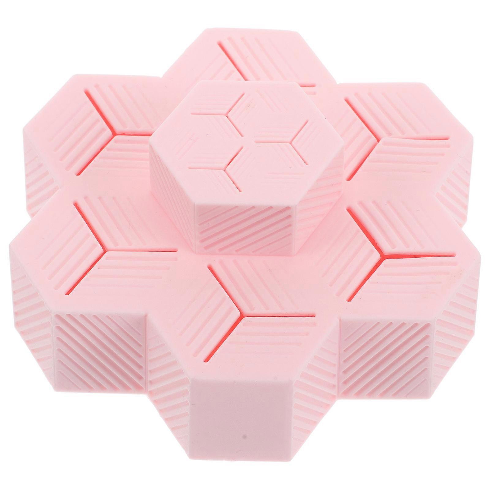 Lipstick Organizer Cosmetics Organizer Storage Space-saving Pink Rectangular Vanity Use 3.9×3.9×1.6in 1Pack