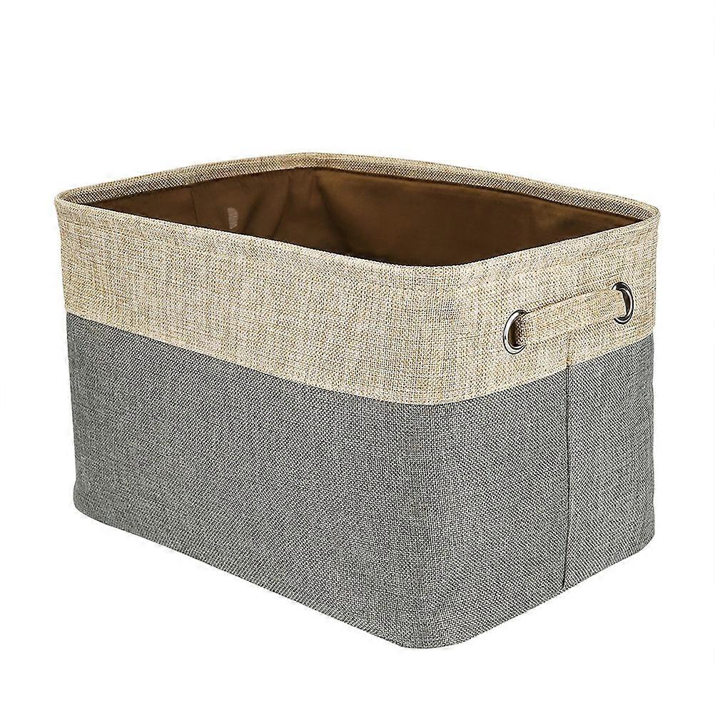 Closet Storage Bins Rectangular Bag For Families Beige Portable Foldable 1Pcs