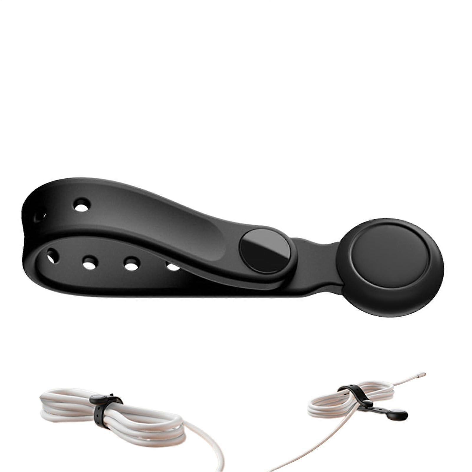 磁性扎带，硅胶电缆整理器可重复使用的扎带 6 件套，适用于厨房户外床头柜办公桌旅行车