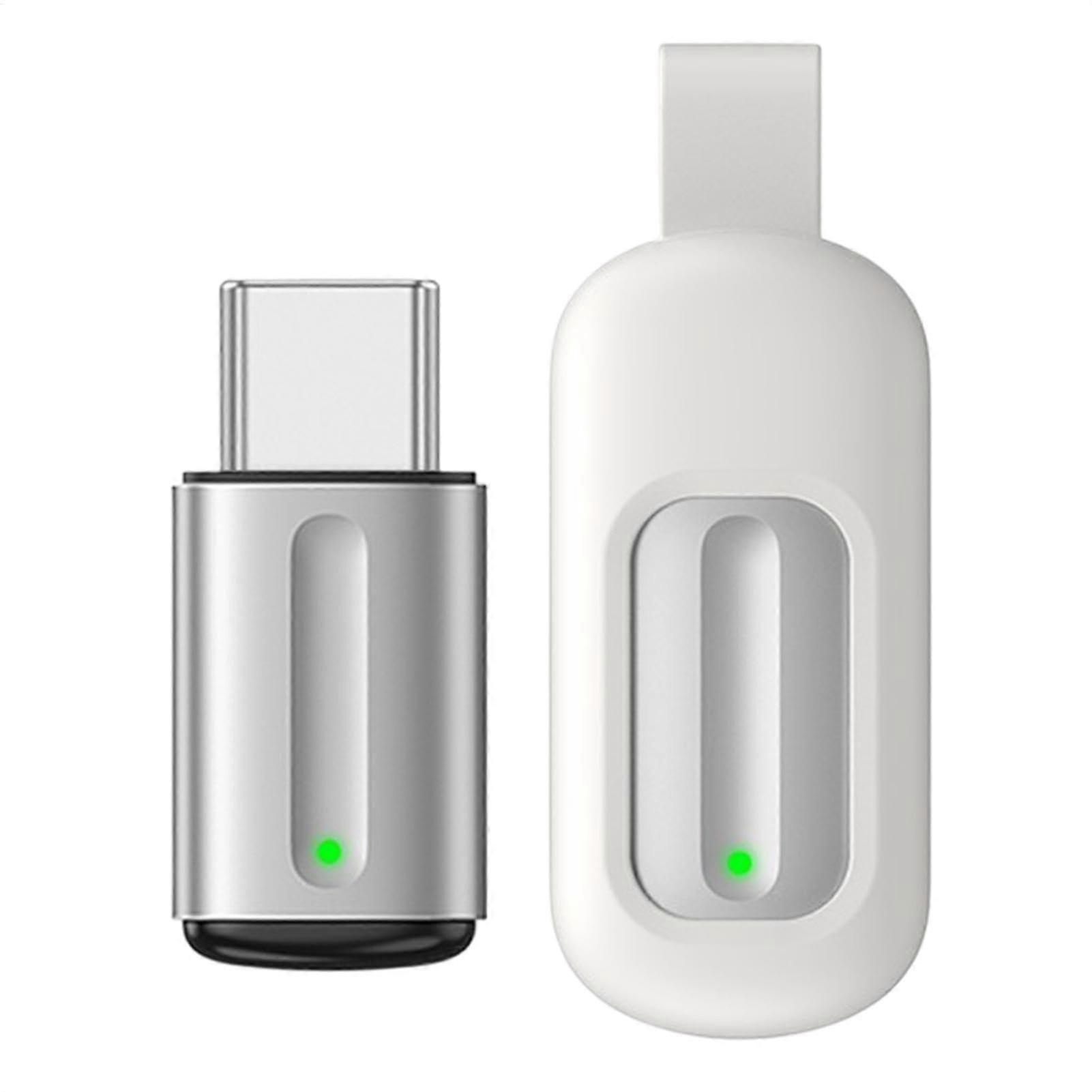 IR Adapter for Smartphone - Universal IR Remote Control for Home Appliances, Plug-in Electronics Accessory, Silver