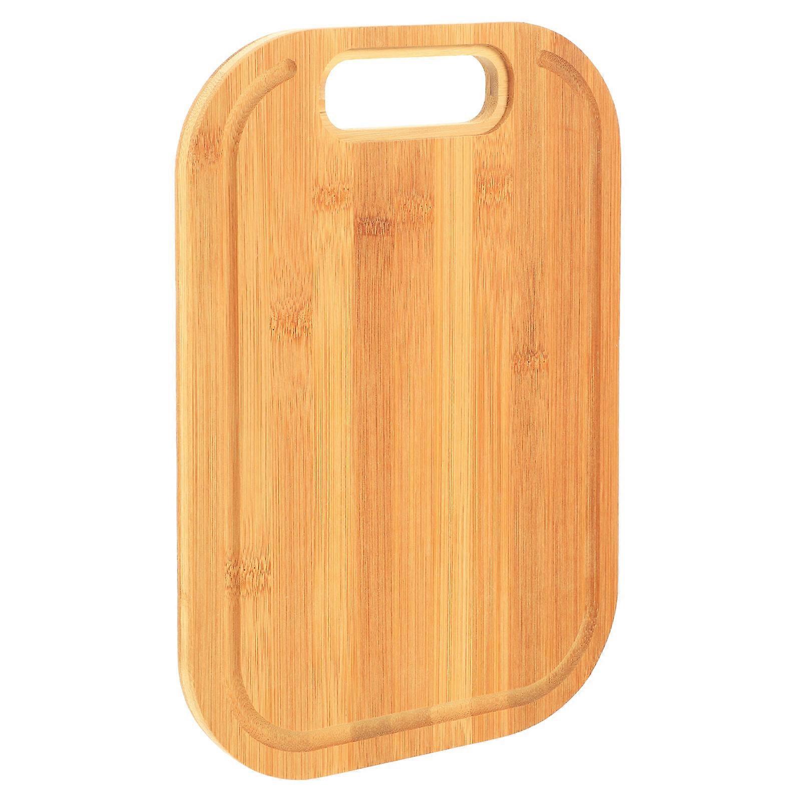 Bamboo Cutting Board for Home Use Chocolate Color DoubleSided NonSlip Design 12.6 x 8.3 inches