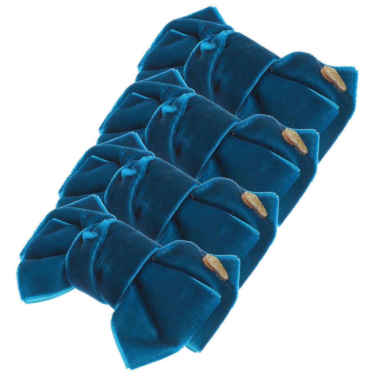 Toddler Clip Bows Barrette Sky-Blue 8X7CM Picture Taking Props Baby Girls 2Pairs
