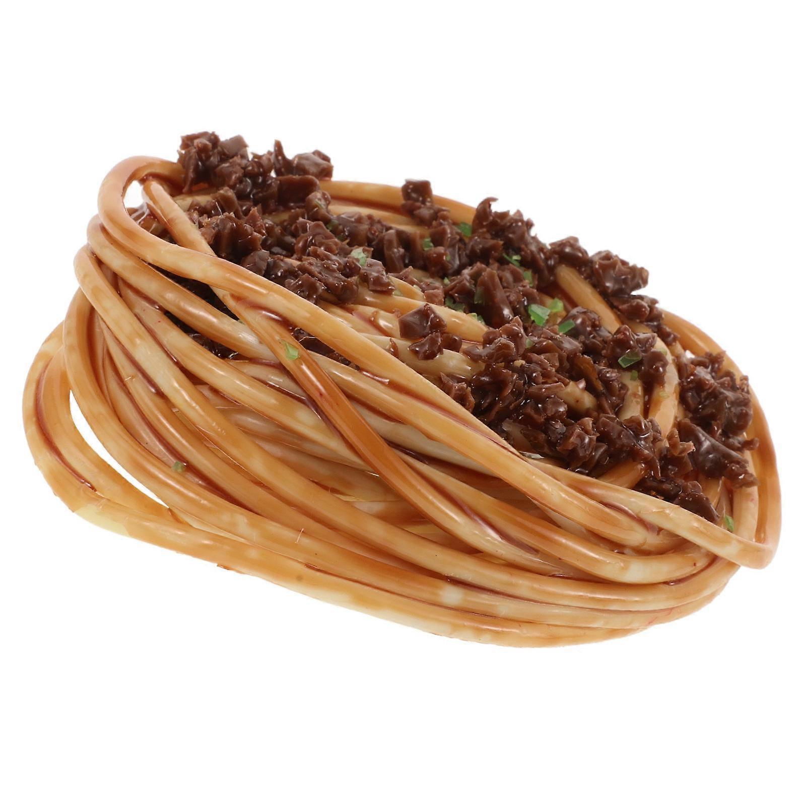 Lebensechte Spaghetti Food Display Prop Simulation für Heimanwender Feiertagsfeier 1Pack