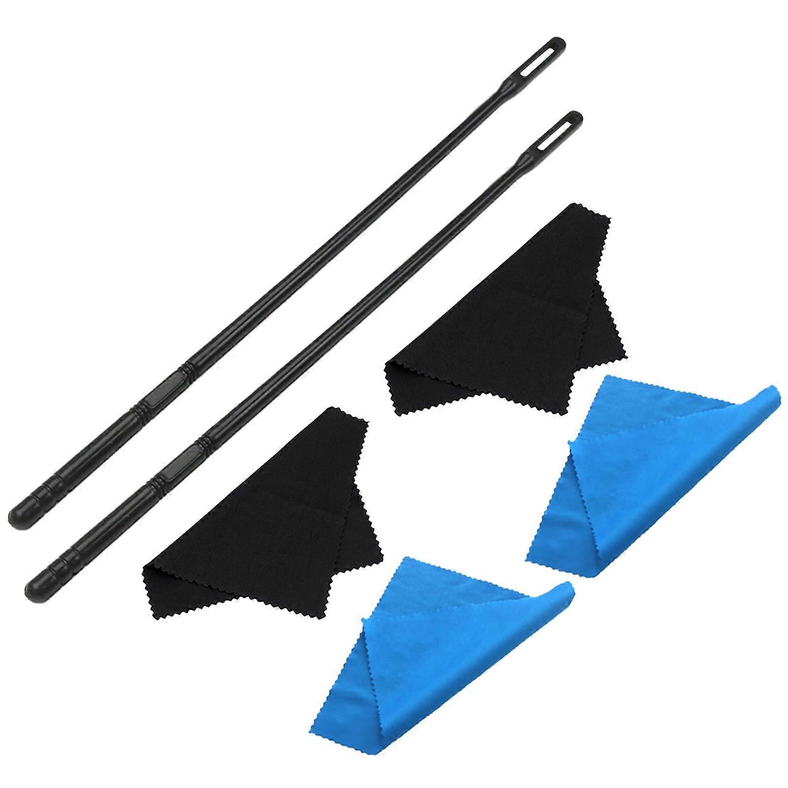 Flute Cleaning Kits With Cleaning Rod And Cloth Swab For Concert Flute Care And Woodwind Maintenance